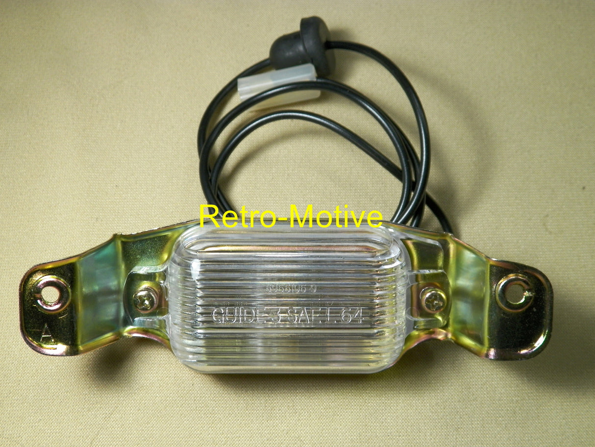 66-72 GM License Lamp Assembly Chevy II Camaro Chevelle Monte Carlo #1501