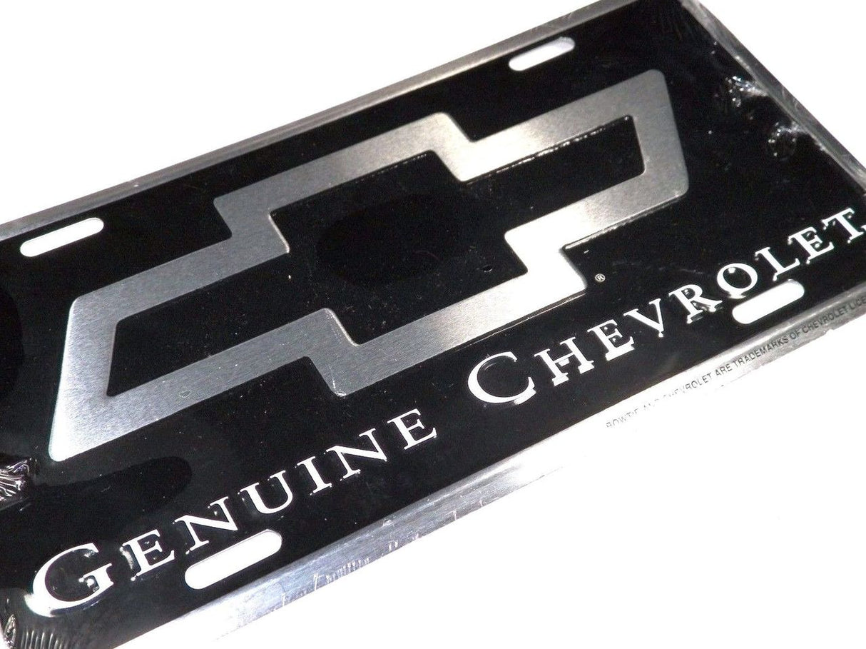 Classic Car License Plate Bowtie Genuine Chevrolet #1285