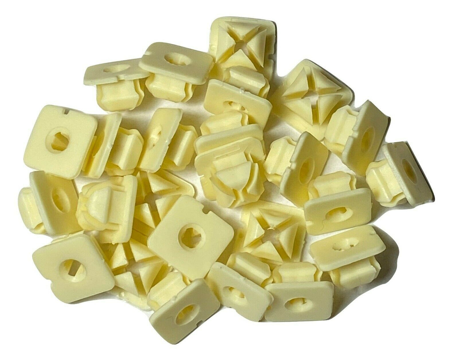 Jeep Nylon Trim Screw Nuts – 9/32" Square Hole – 25 Pack – For Grille, Bezel
