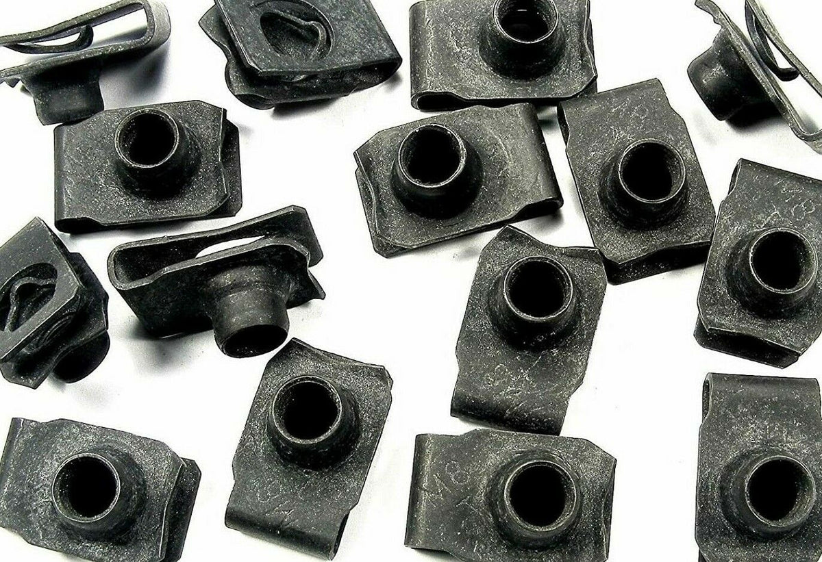 Hillman M8 Metric U-Nuts - 20 Pack For Auto & Industrial Use | Heavy Duty Steel Construction