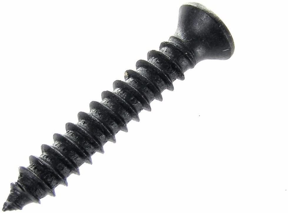 Black #8 x 1" Phillips Oval Head Trim Screws #6 Head (Qty-25) #2012