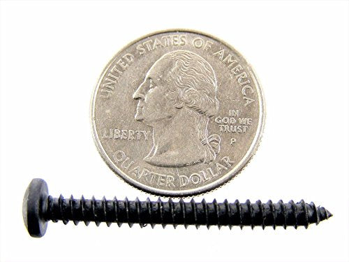 Black #8 Phillips Pan Head Screws 1 to 1-1/2" Qty-75 #2072 (1994-1996)