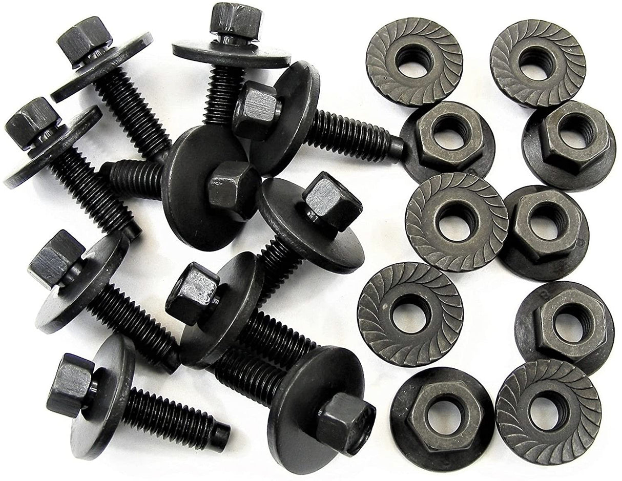 Body Bolts & Flange Nuts M6-1.0mm x 22mm Long 8mm Hex 10 Ea #2128 (1911/1924)