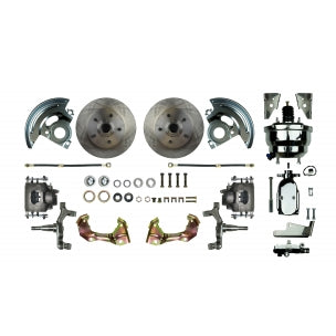 67 - '69 F Body GM, 2" Drop, 8" Dual Chrome Booster - Power Disc Conversion Kit #AFXDC02DX