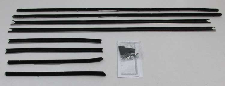 68 Camaro Convertible with Spec Belt Moldings & Std Interior Window Felt Inner & Outer 8 Pc Set #R-CA147A