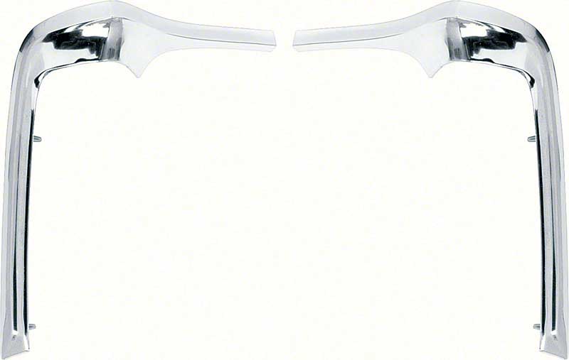 68-72 Nova Headlamp Eyebrow Moldings (Sold as a Pair) #K-K499