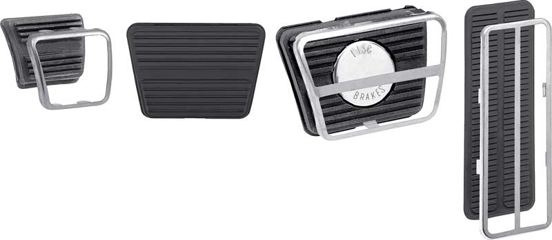 69-75 Camaro 70-75 Firebird Pedal Pad Set Disc Brakes Manual Transmission #1426