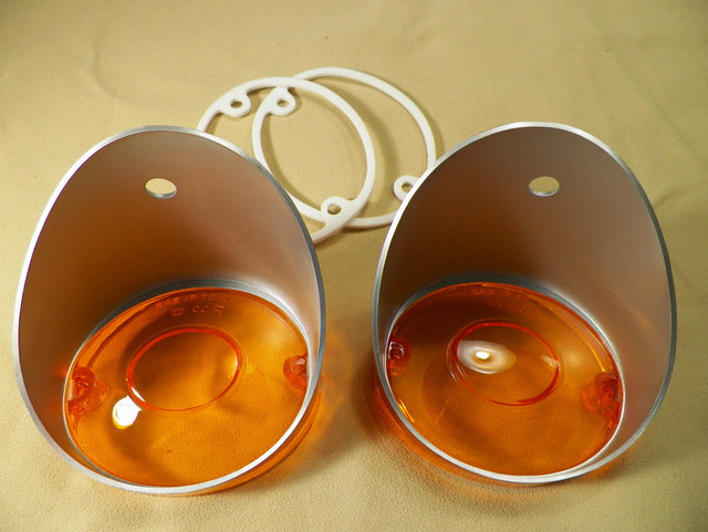 70-74 Challenger Park Lamp Lenses 70 Charger Licensed New Pair #1396