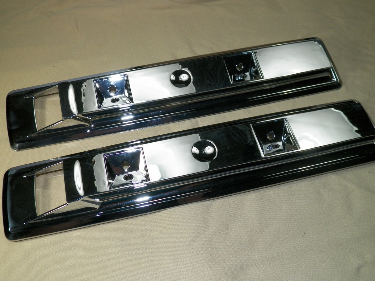 66-70 Charger Front Arm Rest Bases 66-67 Satellite Coronet New Chrome PR #1404