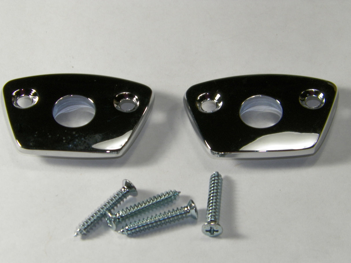 69 70 Charger Road Runner Chrome Headrest Bezels New Set of 4 Bezels #1439