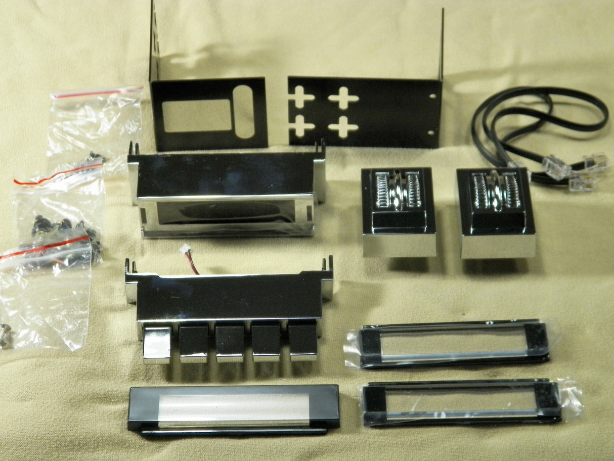 1968-69 Mopar B Body Redondo RT Thumb-Roller Radio Black Buttons #1456