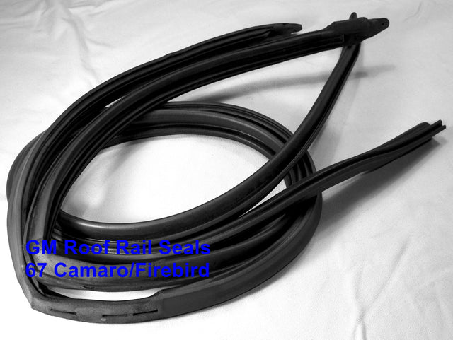 67 Camaro Firebird Roof Rail Weatherstrip Seals Hardtop Models New Pair #1521