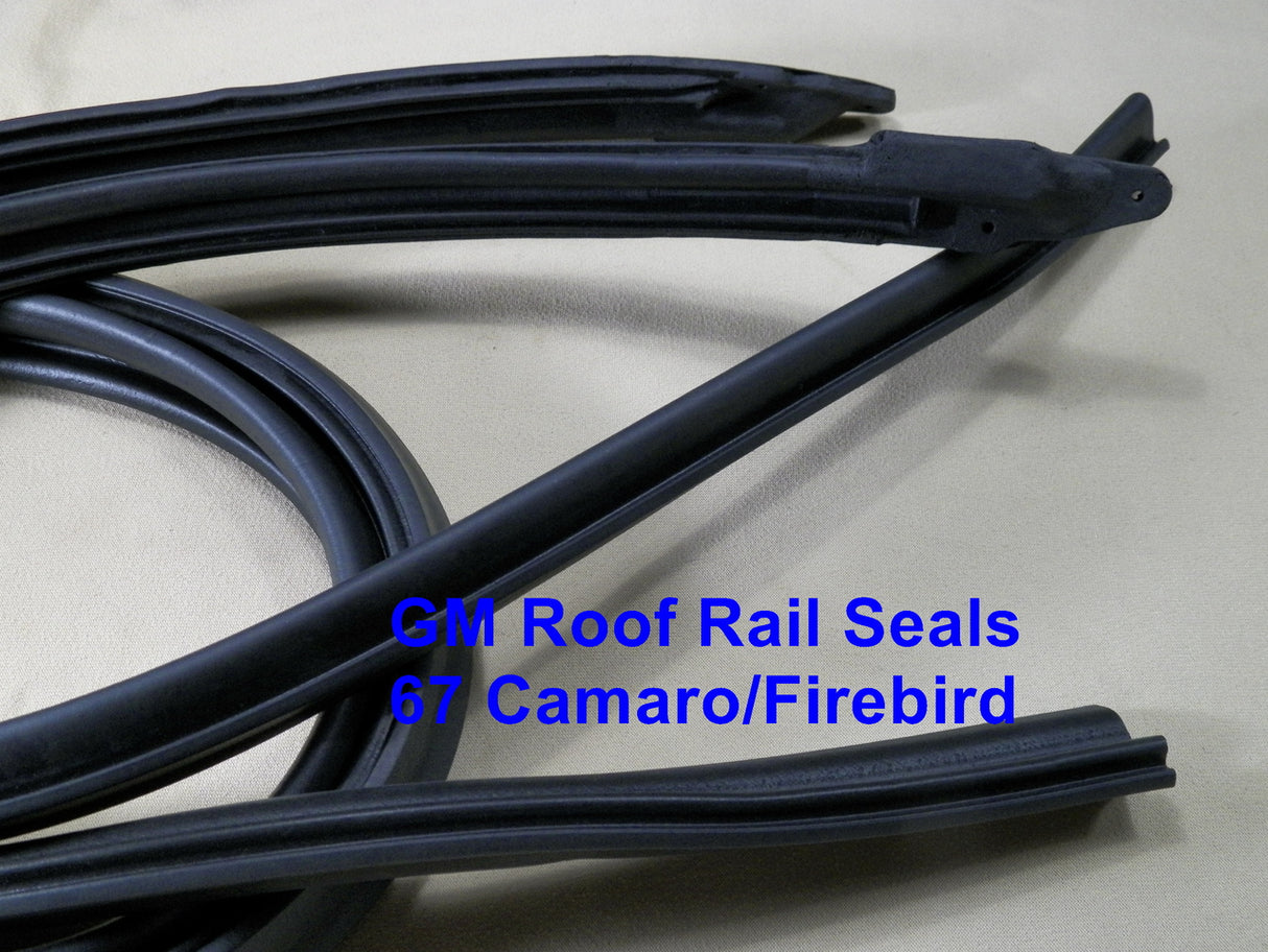 67 Camaro Firebird Roof Rail Weatherstrip Seals Hardtop Models New Pair #1521