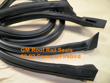 82-92 Camaro Firebird Roof Rail Weatherstrip Seals 2 Door Hardtop Models #1525