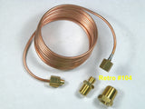 Copper Oil Line Kit For Mechanical Oil Gauge w/ Fittings 72" Oil Line Tubing Kit #104