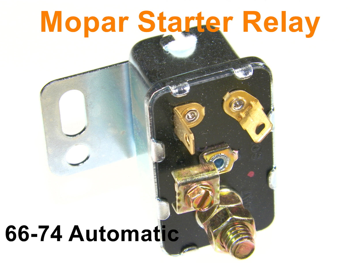 Mopar Starter Relay 1966-74 A/B/C/E Body Automatic Charger Cuda Road Runner Dart #105