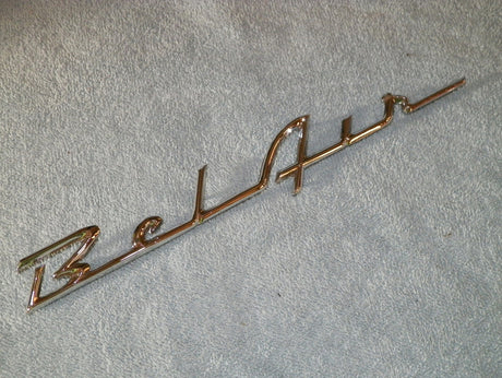 GM Chevy BelAir Nameplate Emblem 1955-57 Chevy #910