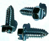 #14 License Plate Screws (1/4 x 3/4") 3/8 Indented Slotted Hex Head Qty-25 #1025