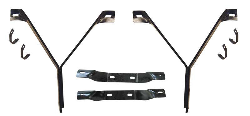 67-69 Barracuda Front & Rear Outer Bumper Bracket Set #105-1267-1S