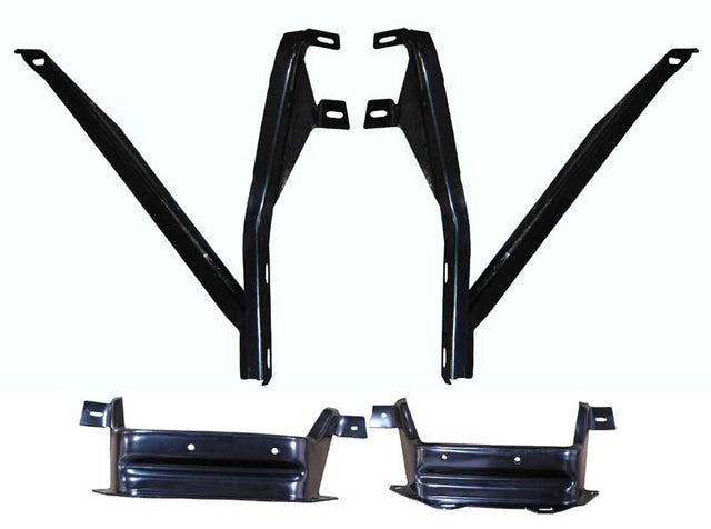 68-69 Coronet Front & Rear Bumper Bracket Set #105-2468-1S