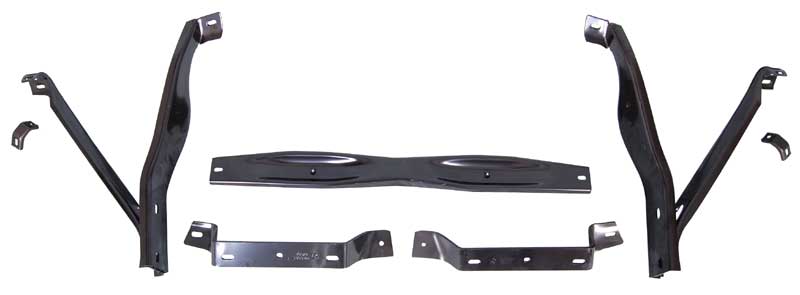 68-69 Charger Front & Rear Center Outer Bumper Bracket Set #105-2668-1S