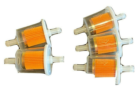 Plastic 3/8" Inline Fuel Filters GF61P  (Qty-5) #1051