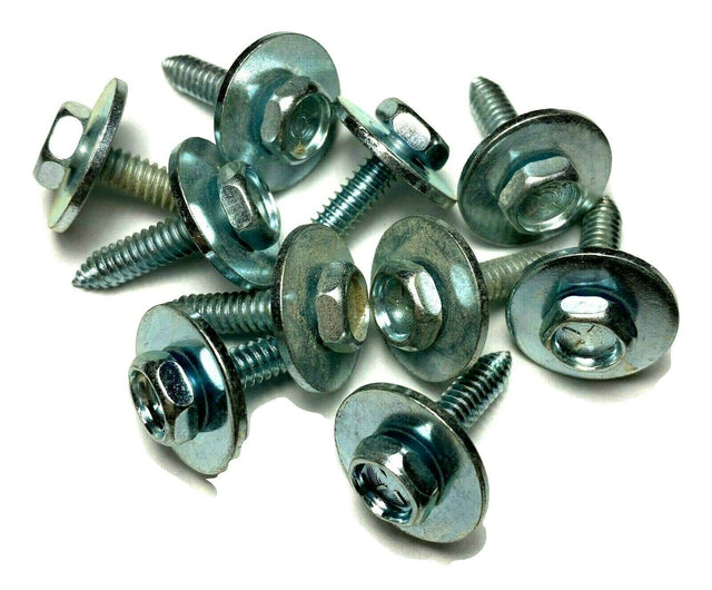 #10 Hex Trim Screws #10-24 x 7/8 Unslotted Hex Pointed (Qty-10) #1067