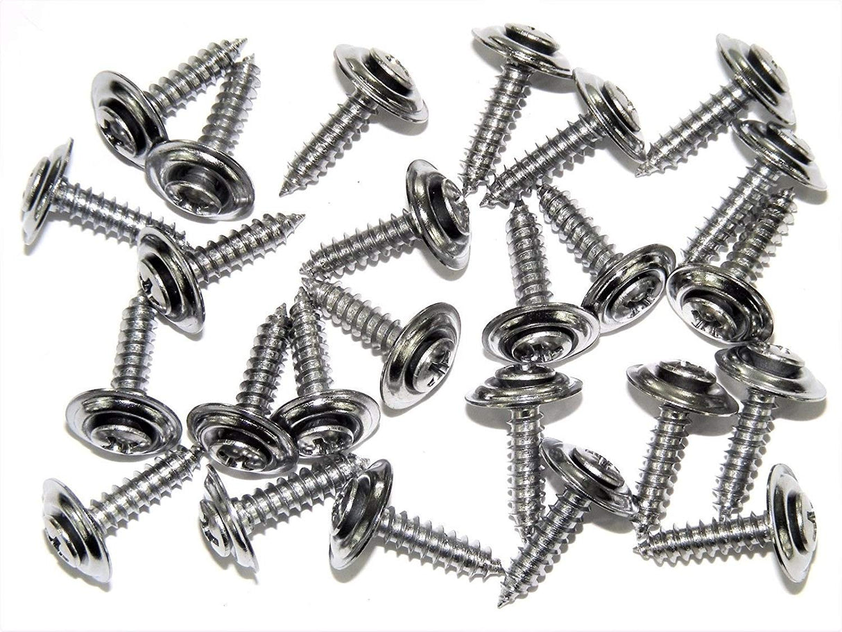 #8 X 3/4 Trim Screws Phillips Oval #6 Head Ford GM Mopar (Qty 25) #1073