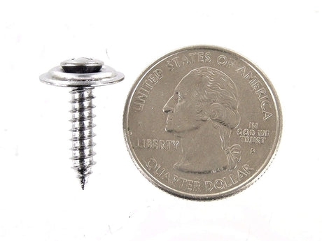 Chrome #8 Phillips Loose Washer Trim Screws- 3/4" to 1-1/4" Long- 75 Screws-(1073-1074-1982)-#2069