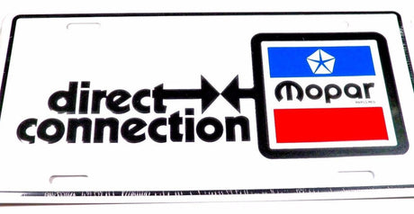 Classic Car License Plate Mopar Direct Connection #1291