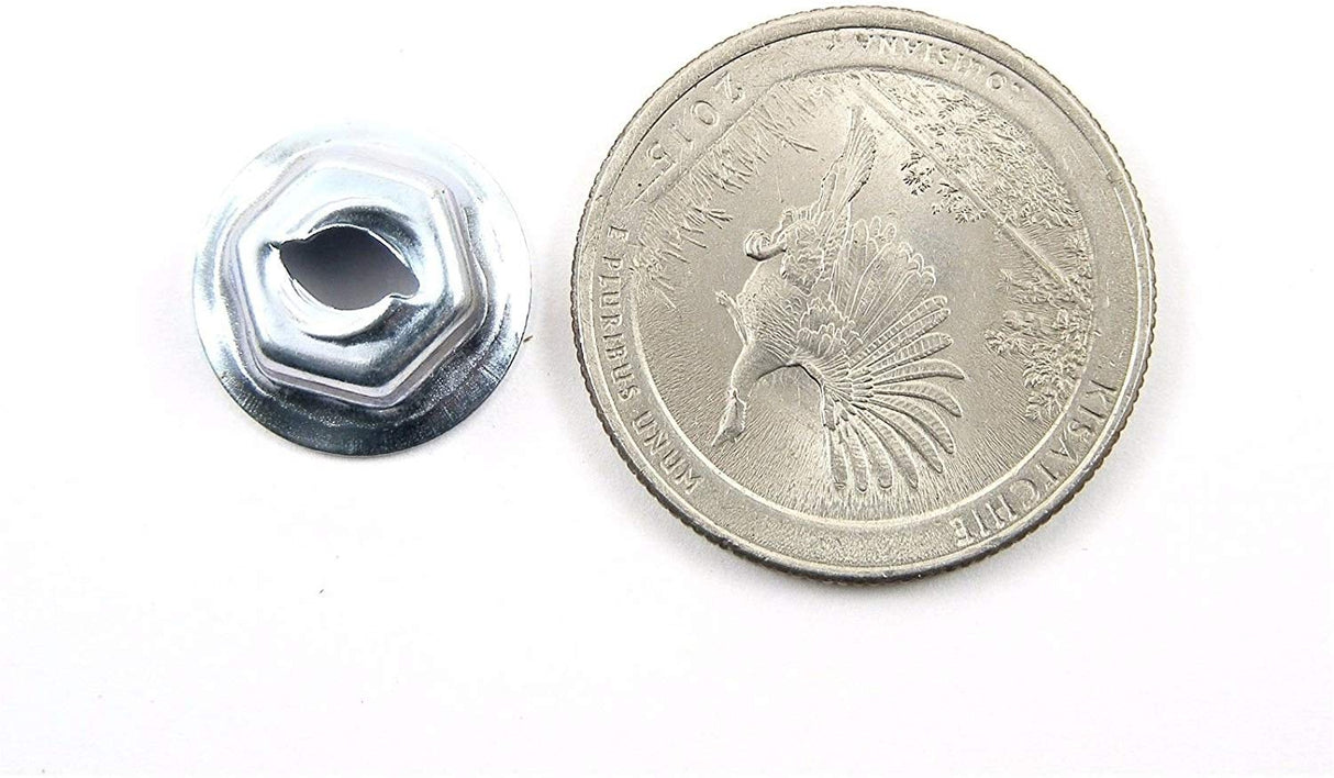 Emblem & Trim PAL Thread Cutting Nuts Fit 5/32 Stud 3/8 Hex (Qty-25) #1300