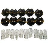 GM 5/8" Dash Bulb Sockets With #194 Bulbs Qty-10 Sockets & 10 Bulbs #1565