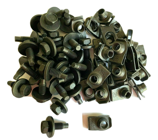 5/16 Body Bolts & Extruded U-Nut Clips 5/16-18 x 7/8 (25 Pcs Each) #1589 (18/19)