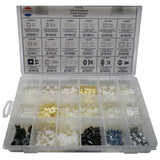 Grille & Headlamp Screw Grommet Assortment 18 Sizes (330 Pcs) Plastic Tray #1617