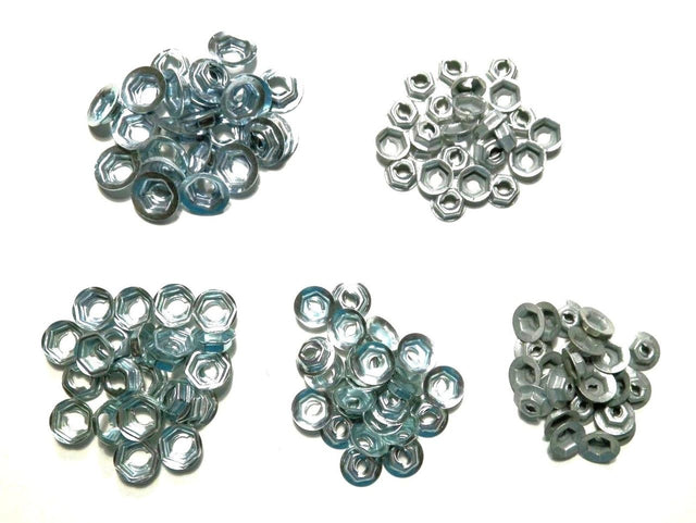 Thread Cutting PAL Nut Assortment 1/8"-1/4" Stud Ford GM Mopar (125 Pcs) (1299-1303) #1706