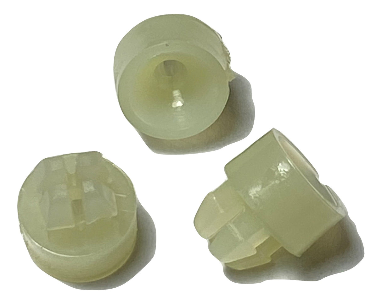 Nylon Spacer Nuts- Headlight Bezel, Trim, Grille, etc.-1/4" Long (Qty-8) #1761