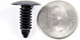 Nylon Push Retainer Clips Fit 1/4" Hole 13/16" Long (Qty-100) #1798-100