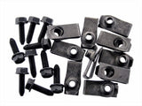 Body Bolts & U-nut Clips- M6-1.0 x 20mm- 10mm Hex- Qty 10 Ea- #1865 (1897/1925)