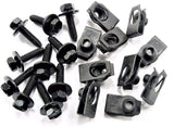 Body Bolts & U-Nut Clips- M6-1.0mm x 25mm Long 10mm Hex 10 Ea #1872 (1894/1928)