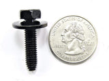 Body Bolts & U Nut Clips M6-1.0mm x 25mm Long 10mm Hex (20 Pcs) #1873(1894/1925)