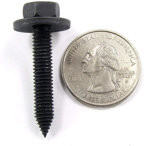 Metric Body Bolts- M6-1.0 x 35mm Long 10mm Hex 17mm Washer (Qty 20) #1895-20