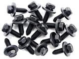 100 Pcs 5/16" Body Bolts 1" Long 1/2" Hex 7/8" Washer #1907-100