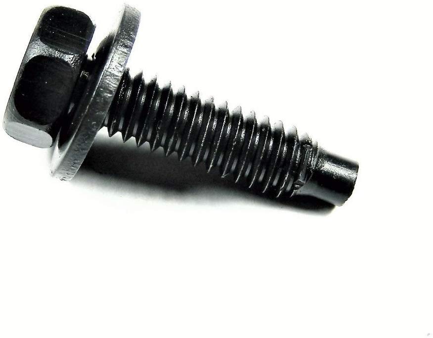 1/4"-20 Dogpoint Body Bolts 1" Long 7/16 Hex 5/8 Washer (Qty-20) #1908-20