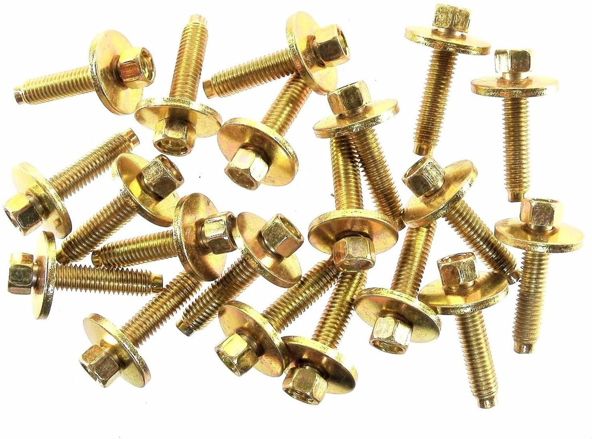 Metric Body Bolts M6-1.0mm Thread- 28mm Long- 8mm Hex (Qty-20) #1912