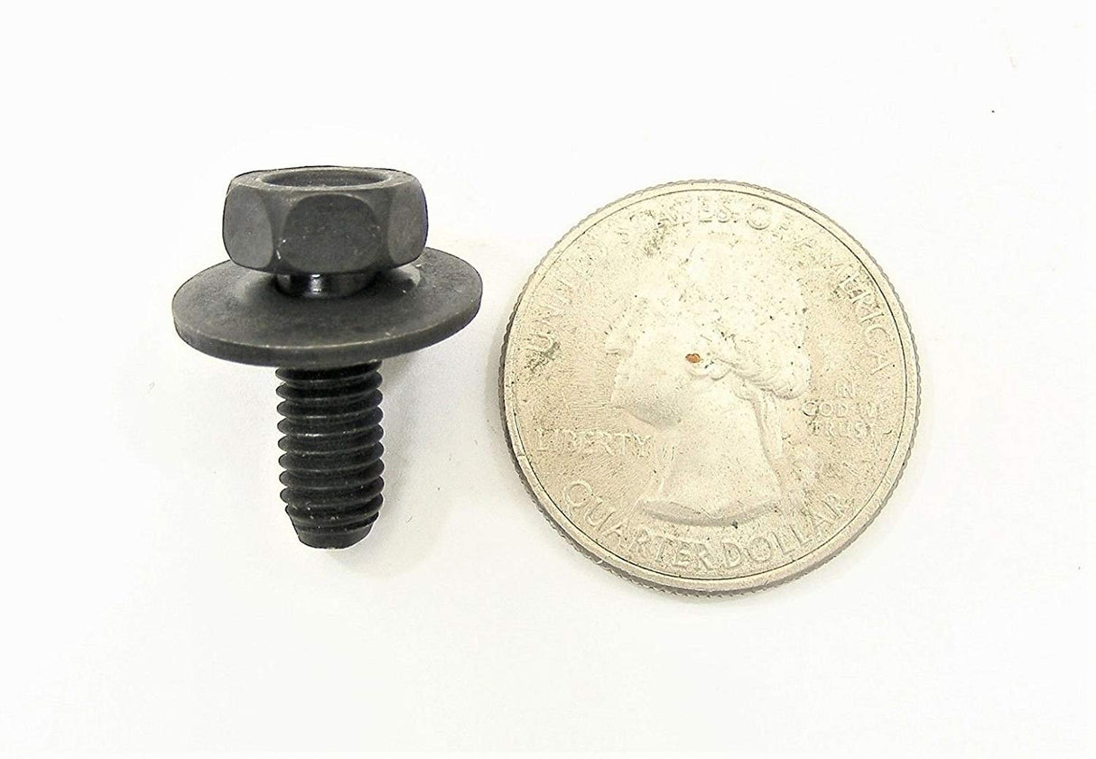 Body Bolts & U Nuts- M6-1.0mm X 16mm Long- 10mm Hex Qty-20 Pcs (1915/1928) #2112