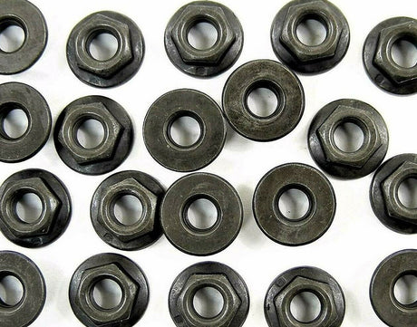 M5-.80mm Metric Flange Nuts 8mm Hex 12mm Flange (Qty-25) #1918