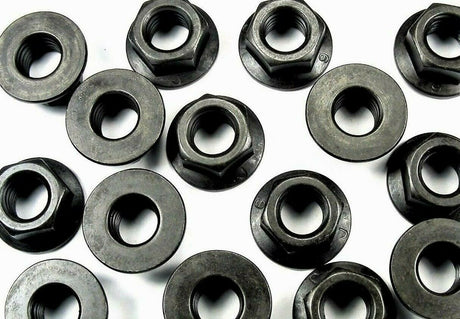 Metric Flange Nuts M10-1.5mm Thread- 15mm Hex- 21mm Flange (Qty-20) #1929-20