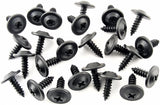 Black #8 x 1/2" Long Phillips Flat Top Trim Screws 1/2 Washer Head(Qty-25) #1933