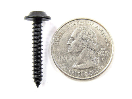 Black #8 Phillips Flat Top Trim Screws- 1" to 1-1/2" Long- Qty.75- Fits Ford GM Mopar- #2062 (1942-968-1944)