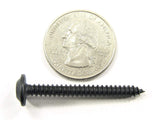 #8 x 1-1/2" Phillips Flat Top Black Trim Screws GM Ford Mopar (Qty-25) #1944